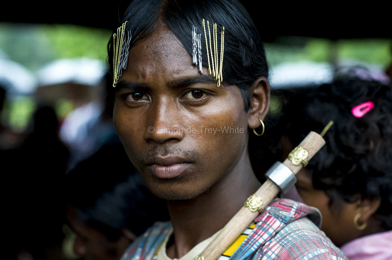 A Dongria Kondh tribesman with forest axe